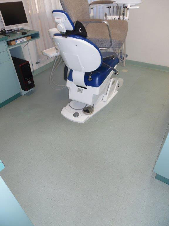 Dentist’s surgery flooring was dull and in need of some TLC